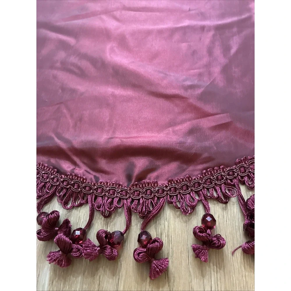 American Living Drapes Burgundy Estate Taffeta 54